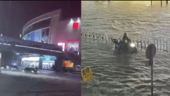 廣東暴雨:街頭積水市民騎車如渡河 擎川提醒你出行需注意這幾點(diǎn)