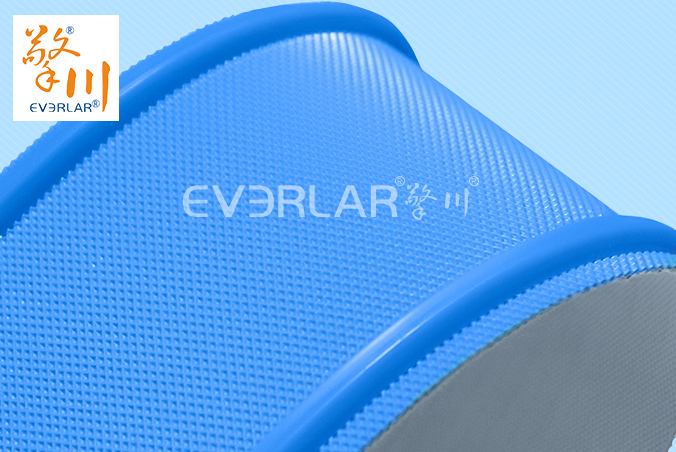 PU鉆石紋輸送帶加雙導條