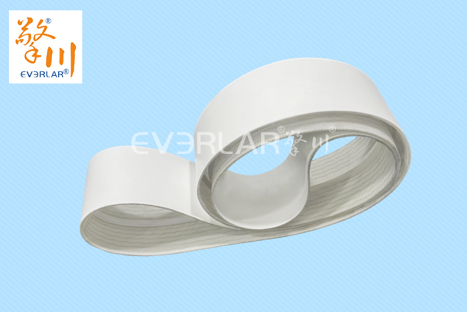 白色食品級(jí)PU輸送帶加導(dǎo)條耐磨耐油日化行業(yè)輸送機(jī)械皮帶加工定制