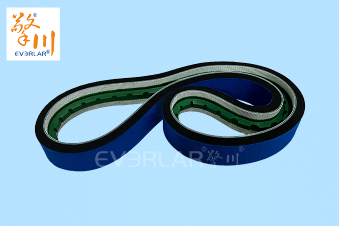 PVC藍(lán)布泡棉導(dǎo)條輸送帶耐磨緩沖包裝物流包裝機(jī)輸送線皮帶