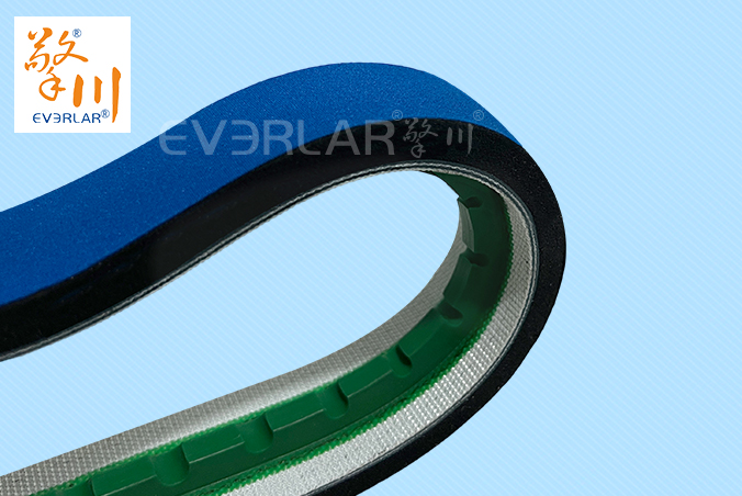 PVC藍(lán)布泡棉導(dǎo)條輸送帶耐磨緩沖包裝物流包裝機(jī)輸送線皮帶