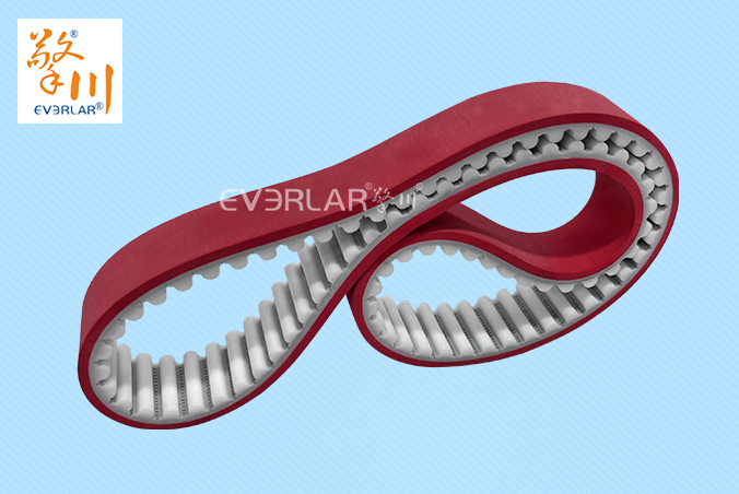 PU同步帶加紅膠精準傳動汽車零部件制造自動化生產線齒形帶加工