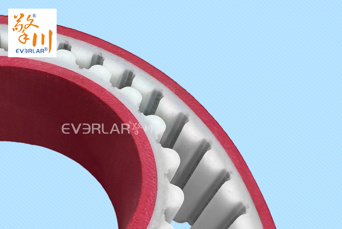 PU同步帶加紅膠精準傳動汽車零部件制造自動化生產線齒形帶加工