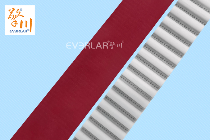 PU同步帶加紅膠精準傳動汽車零部件制造自動化生產線齒形帶加工