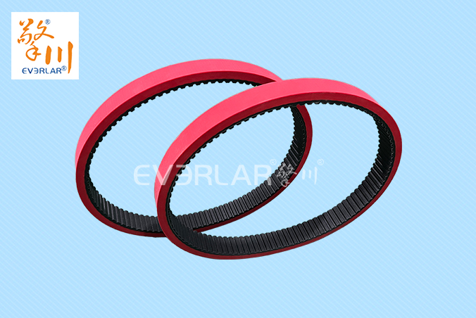 橡膠同步帶加紅膠耐磨防滑立式包裝機枕式包裝機無縫拉膜帶傳動帶