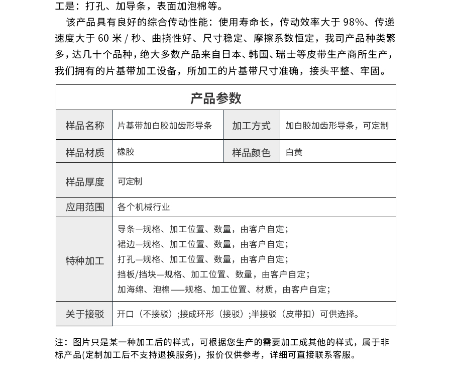 導(dǎo)條片基帶 導(dǎo)條片基帶